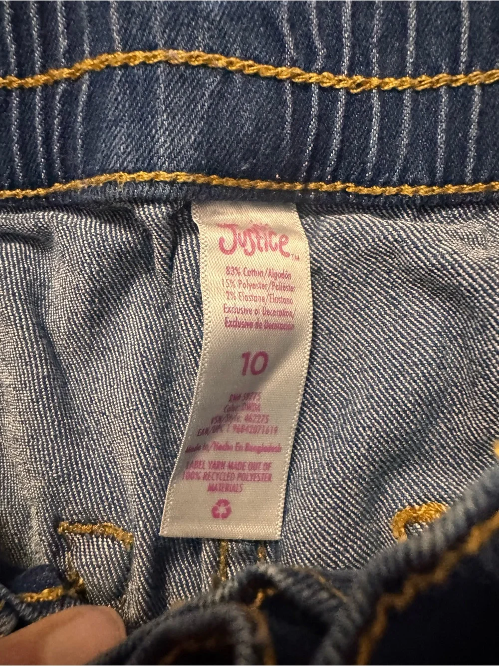 Girls wide leg jeans